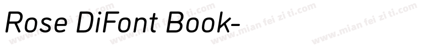 Rose DiFont Book字体转换